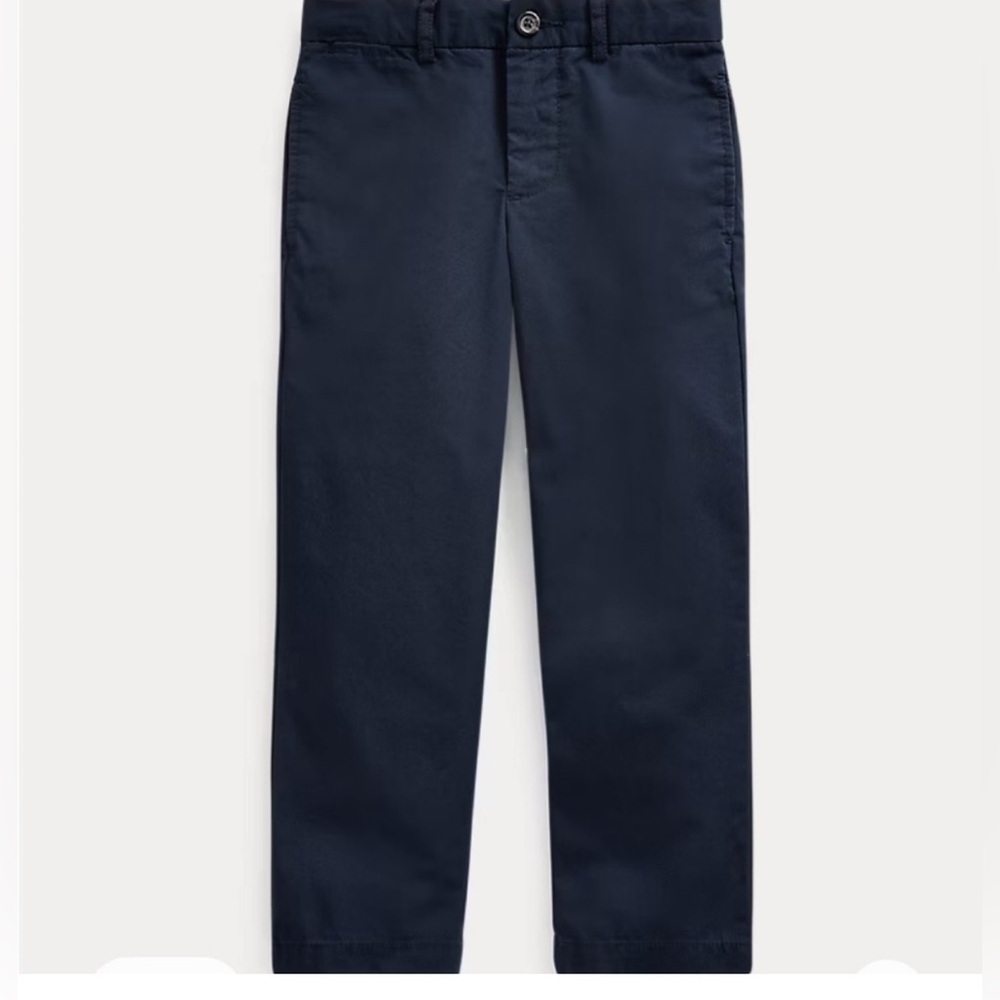 Polo Ralph Lauren boys Straight Fit Flex Abrasion Twill Navy Blue Pant size 7